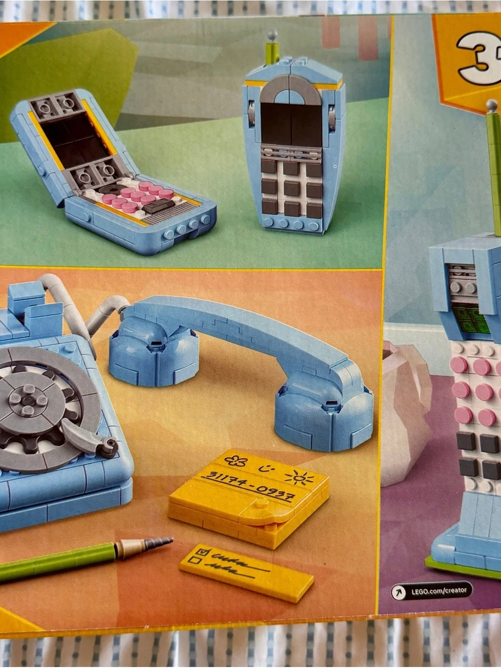 NIB LEGO Creator Blue Retro Rotary Phone Building Set